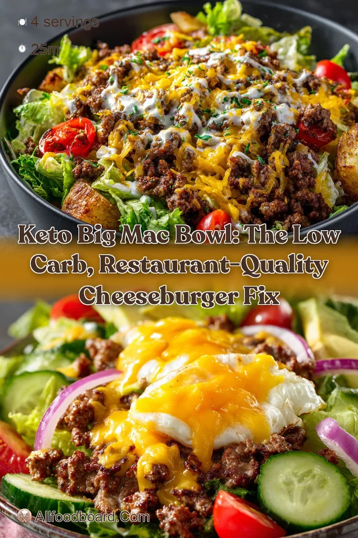 Keto Big Mac Bowl: The Low Carb Restaurant-Quality Cheeseburger Fix