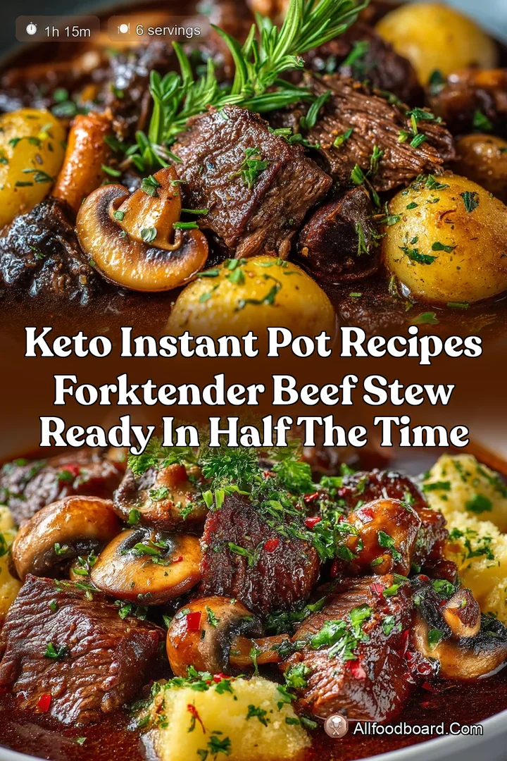Keto Instant Pot Recipes ForkTender Beef Stew Ready in Half the Time