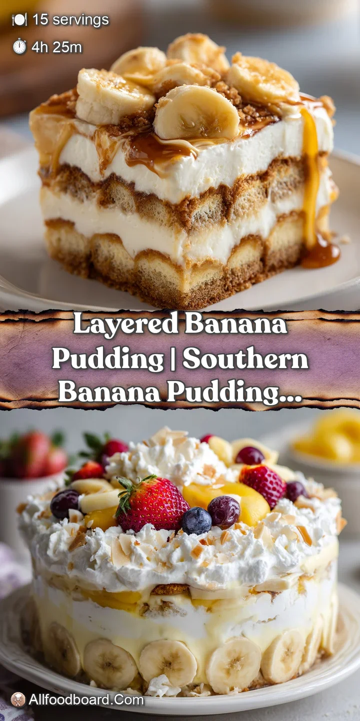 Close-up of fluffy white whipped cream gently topping a vibrant dessert with visible cookie crumbles and soft yellow banan...