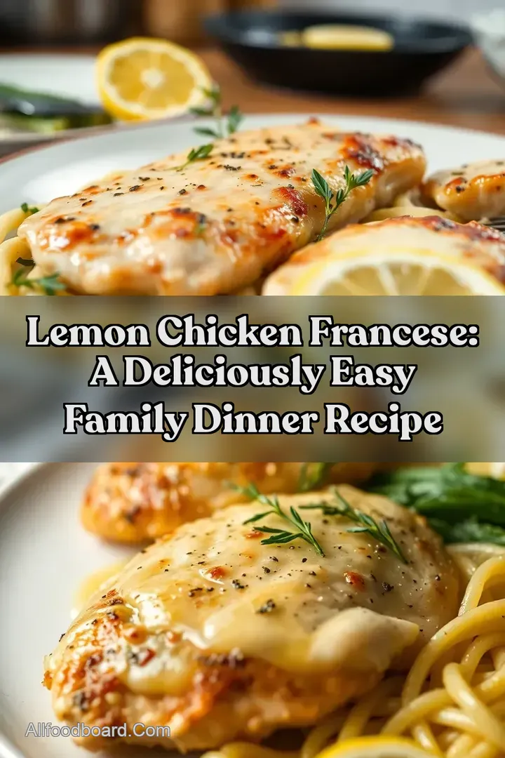 Lemon Chicken Francese: A Deliciously Easy Family Dinner Recipe : PIN FOR LATER Lemon Chicken Francese: A Deliciously Easy Family Dinner Recipe