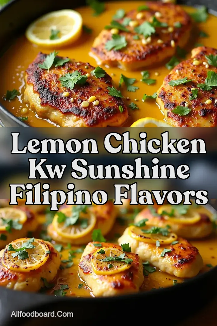 Lemon Chicken kw Sunshine Filipino flavors