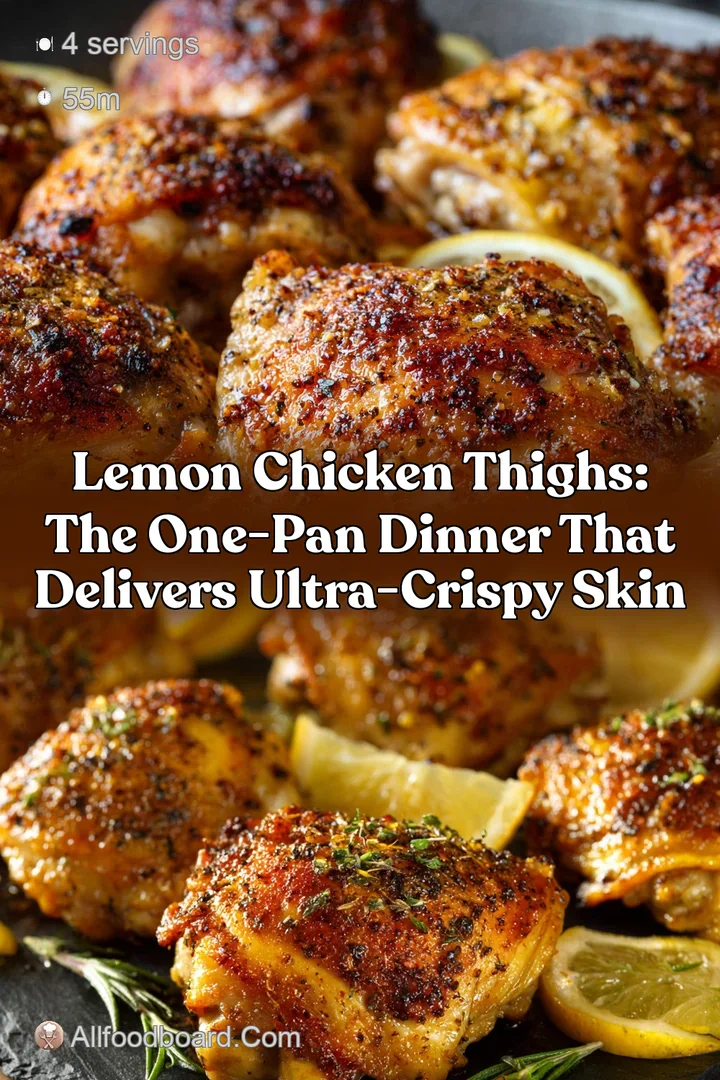Lemon Chicken Thighs: The One-Pan Dinner That Delivers Ultra-Crispy Skin