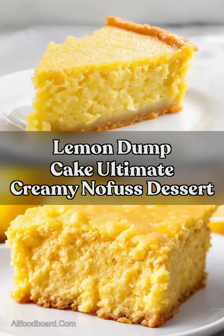 Lemon Dump Cake Ultimate Creamy NoFuss Dessert : PIN FOR LATER Lemon Dump Cake Ultimate Creamy NoFuss Dessert