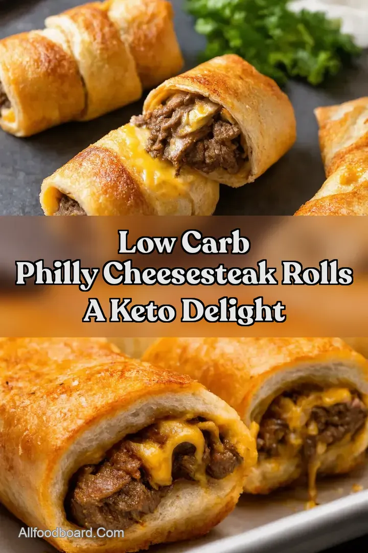 Low Carb Philly Cheesesteak Rolls A Keto Delight : PIN FOR LATER Low Carb Philly Cheesesteak Rolls A Keto Delight