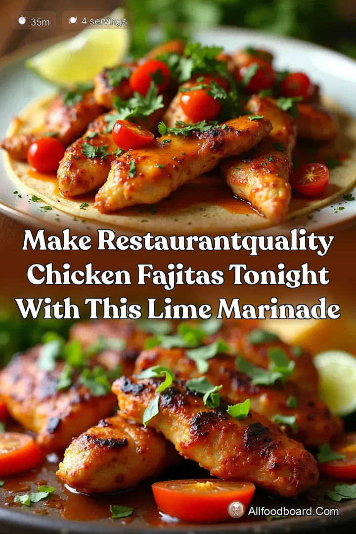 Make RestaurantQuality Chicken Fajitas Tonight with This Lime Marinade