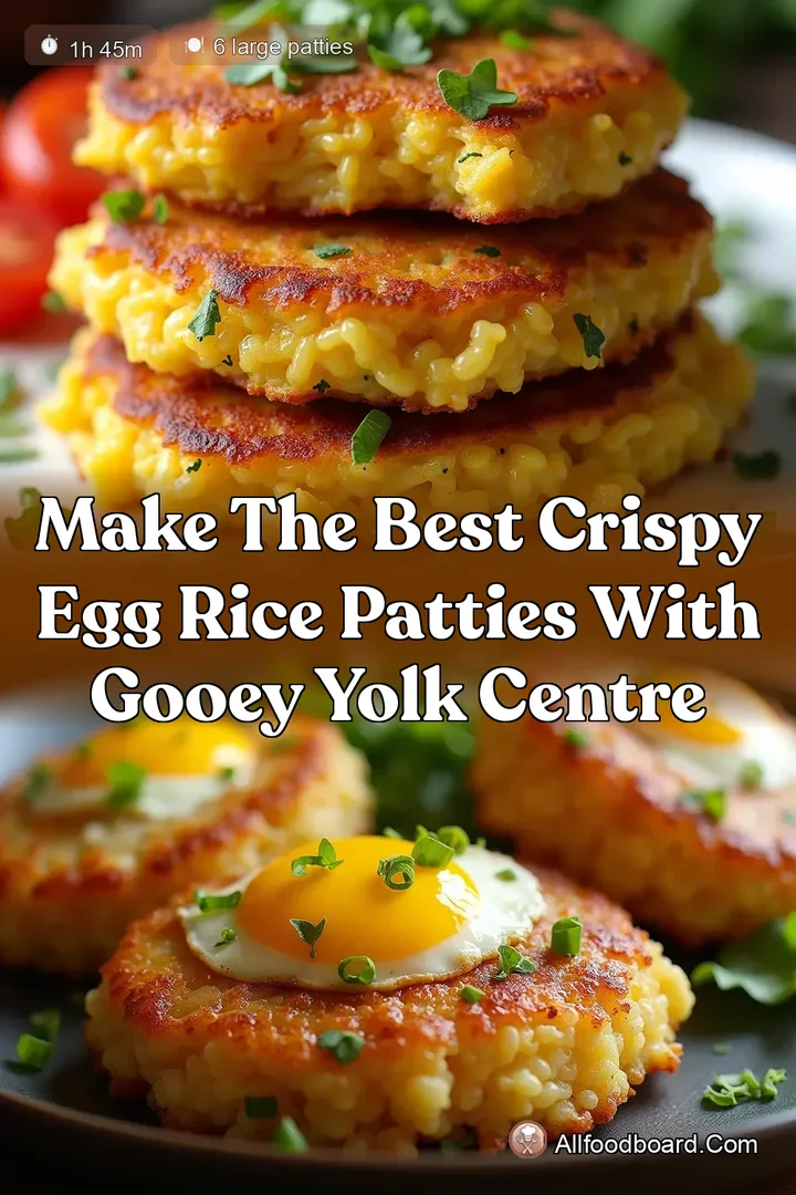 Make the Best Crispy Egg Rice Patties with Gooey Yolk Centre