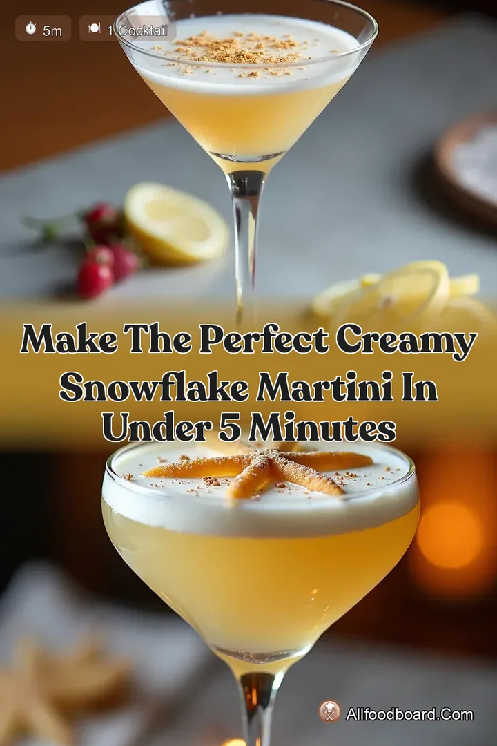 Make the Perfect Creamy Snowflake Martini in Under 5 Minutes