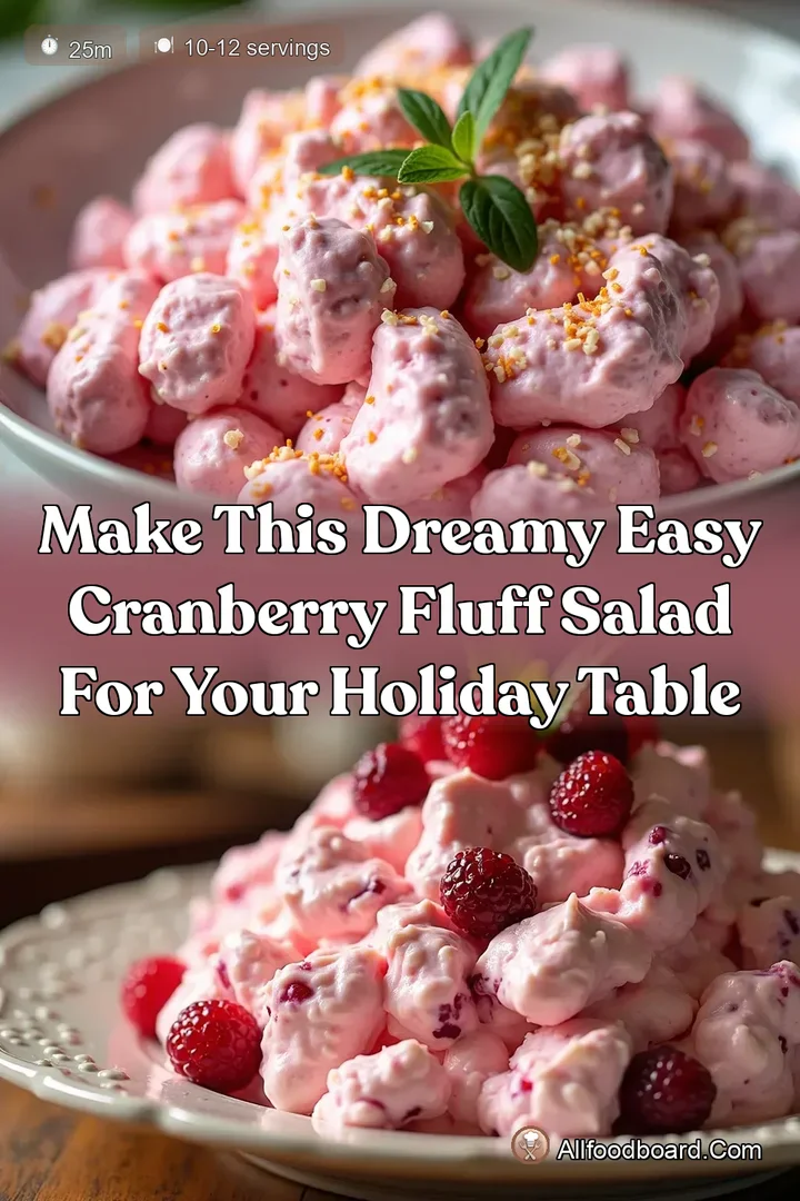 Make This Dreamy Easy Cranberry Fluff Salad for Your Holiday Table