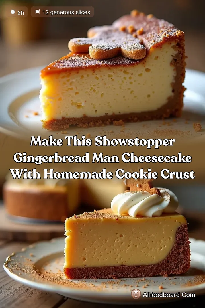 Make This Showstopper Gingerbread Man Cheesecake With Homemade Cookie Crust