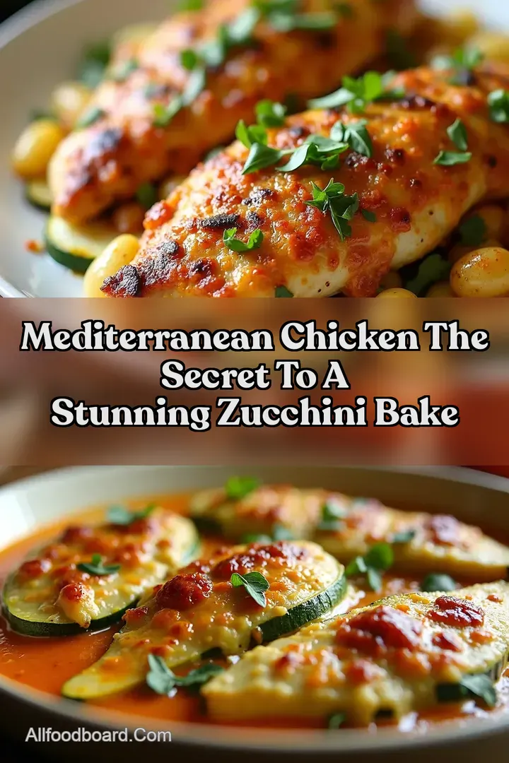 Mediterranean Chicken The Secret To A Stunning Zucchini Bake