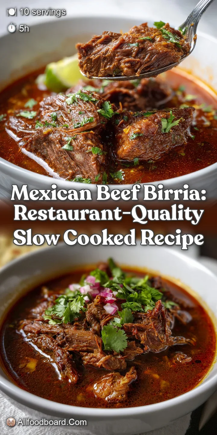 Mexican Beef Birria: Restaurant-Quality Slow Cooked Recipe