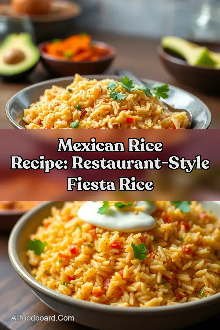 Mexican Rice Recipe: Restaurant-Style Fiesta Rice : PIN FOR LATER Mexican Rice Recipe: Restaurant-Style Fiesta Rice