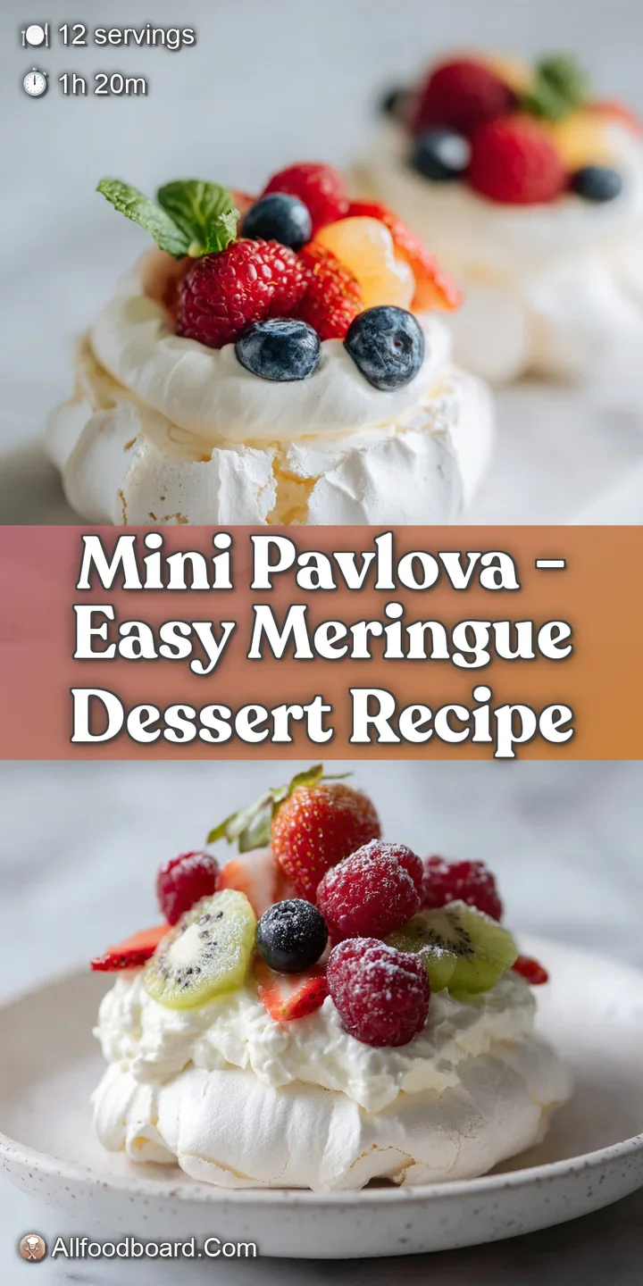 Close-up of a shatter-crisp meringue shell overflowing with sweet berries and airy cream.