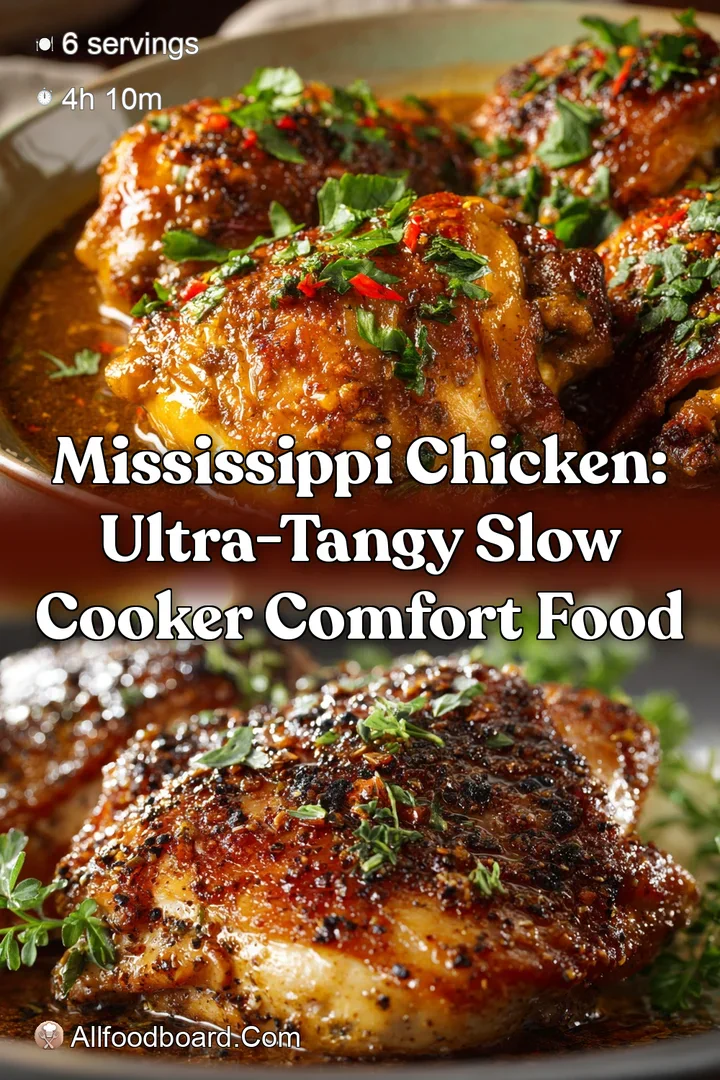 Mississippi Chicken: Ultra-Tangy Slow Cooker Comfort Food
