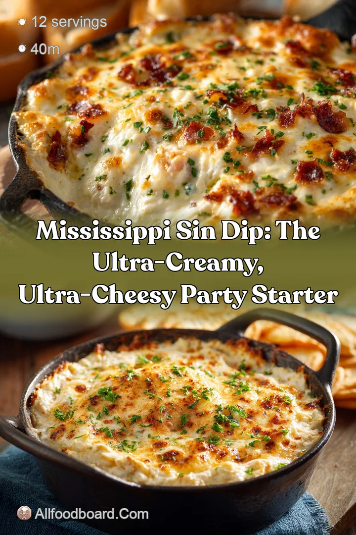 Mississippi Sin Dip: The Ultra-Creamy Ultra-Cheesy Party Starter