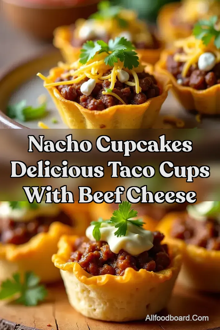 Nacho Cupcakes Delicious Taco Cups With Beef Cheese