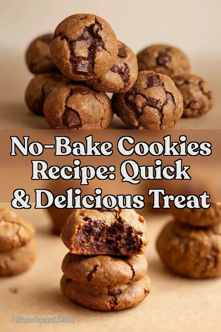 No-Bake Cookies Recipe: Quick & Delicious Treat : PIN FOR LATER No-Bake Cookies Recipe: Quick & Delicious Treat