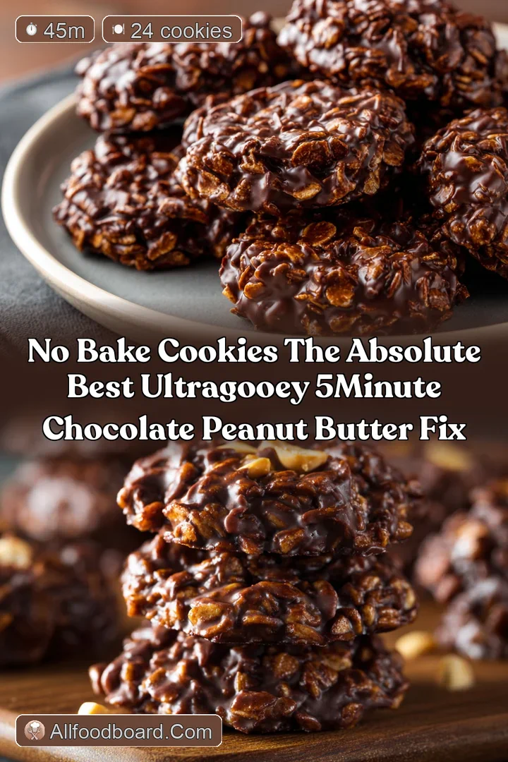 No Bake Cookies The Absolute Best UltraGooey 5Minute Chocolate Peanut Butter Fix