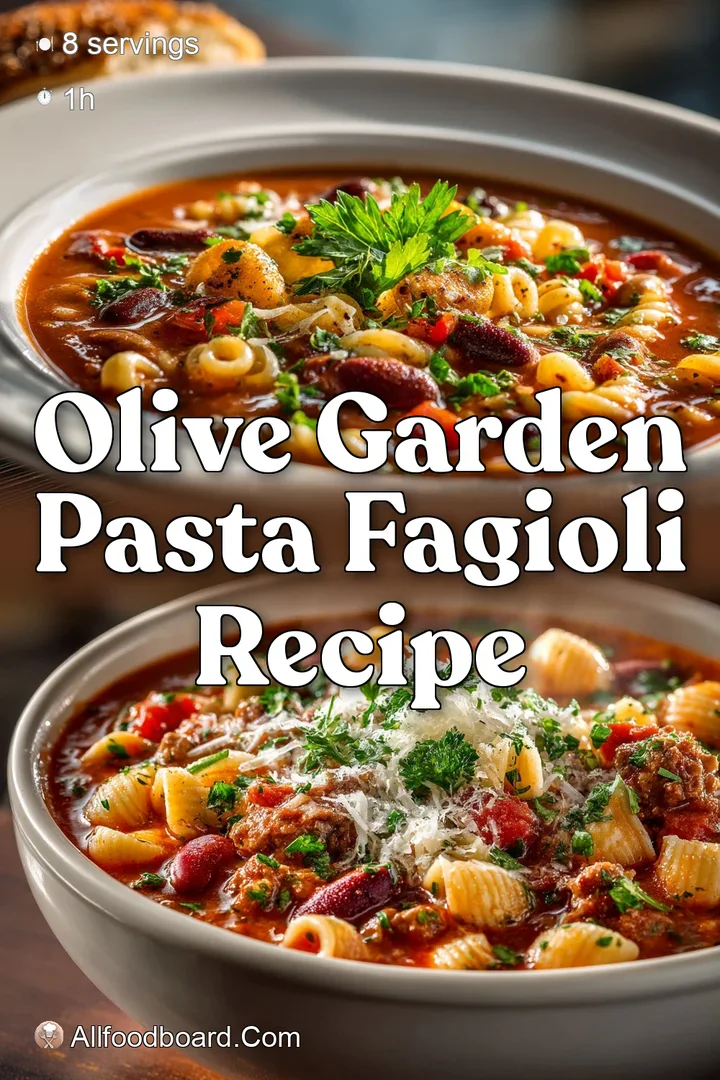 olive garden pasta fagioli recipe