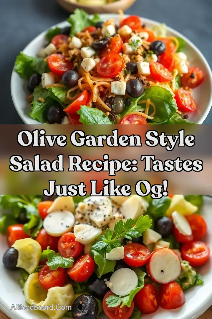 Olive Garden Style Salad Recipe: Tastes Just Like OG! : PIN FOR LATER Olive Garden Style Salad Recipe: Tastes Just Like OG!