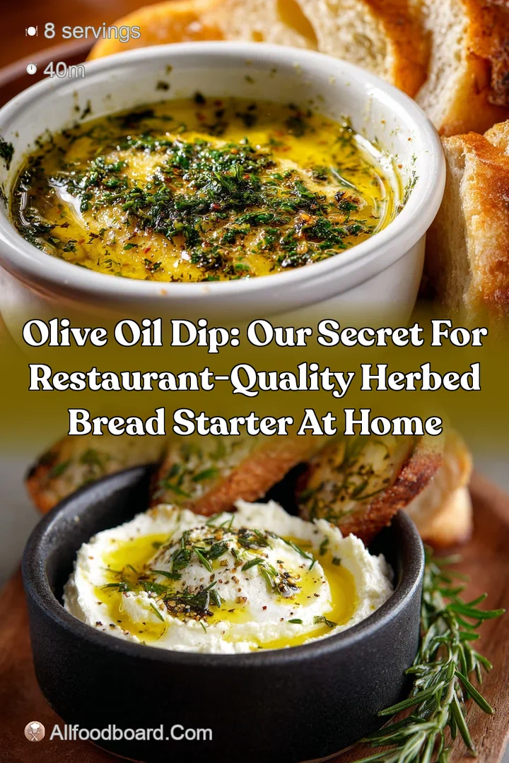 Olive Oil Dip: Our Secret for Restaurant-Quality Herbed Bread Starter at Home