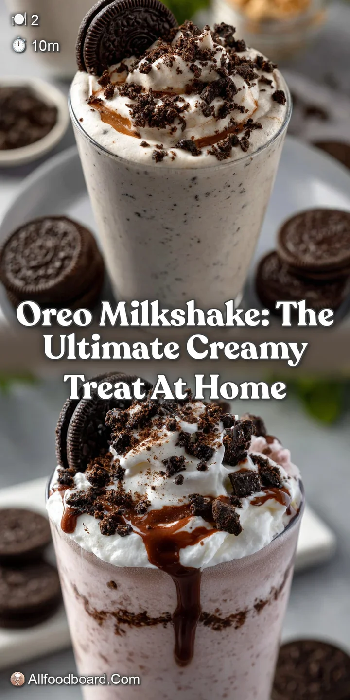 Oreo Milkshake: The Ultimate Creamy Treat at Home