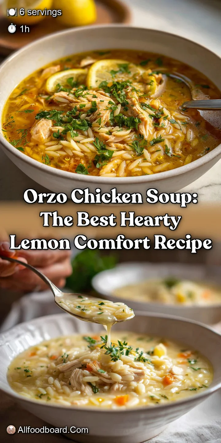 Orzo Chicken Soup: The Best Hearty Lemon Comfort Recipe