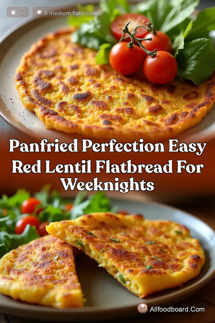 PanFried Perfection Easy Red Lentil Flatbread for Weeknights