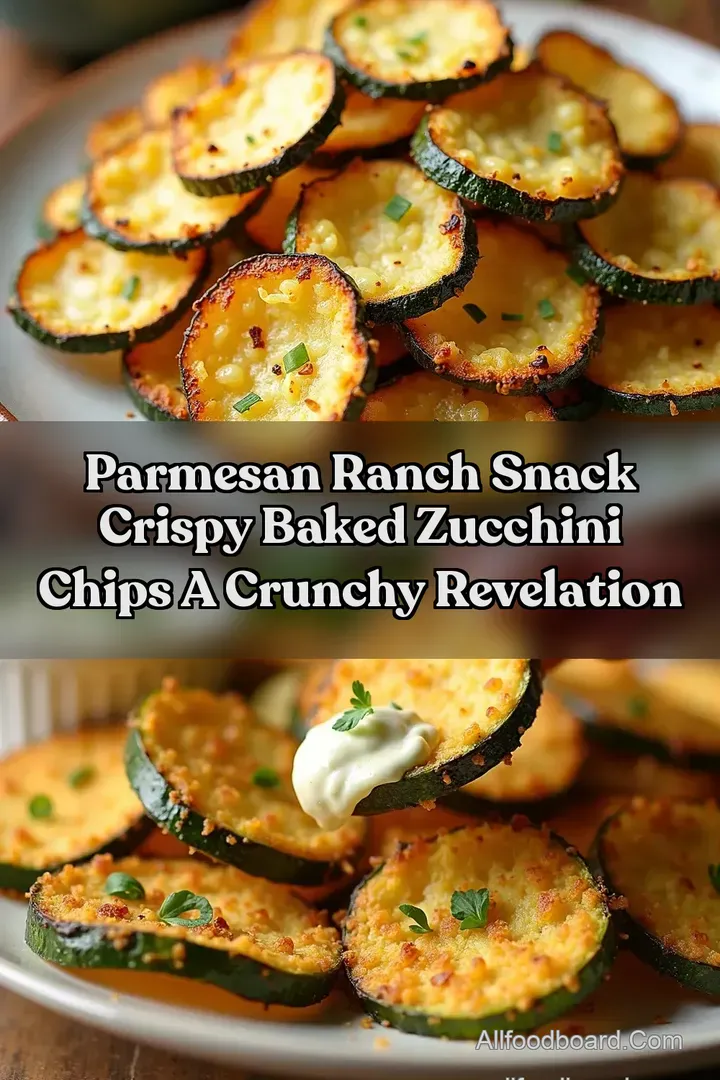 Parmesan Ranch Snack Crispy Baked Zucchini Chips A Crunchy Revelation