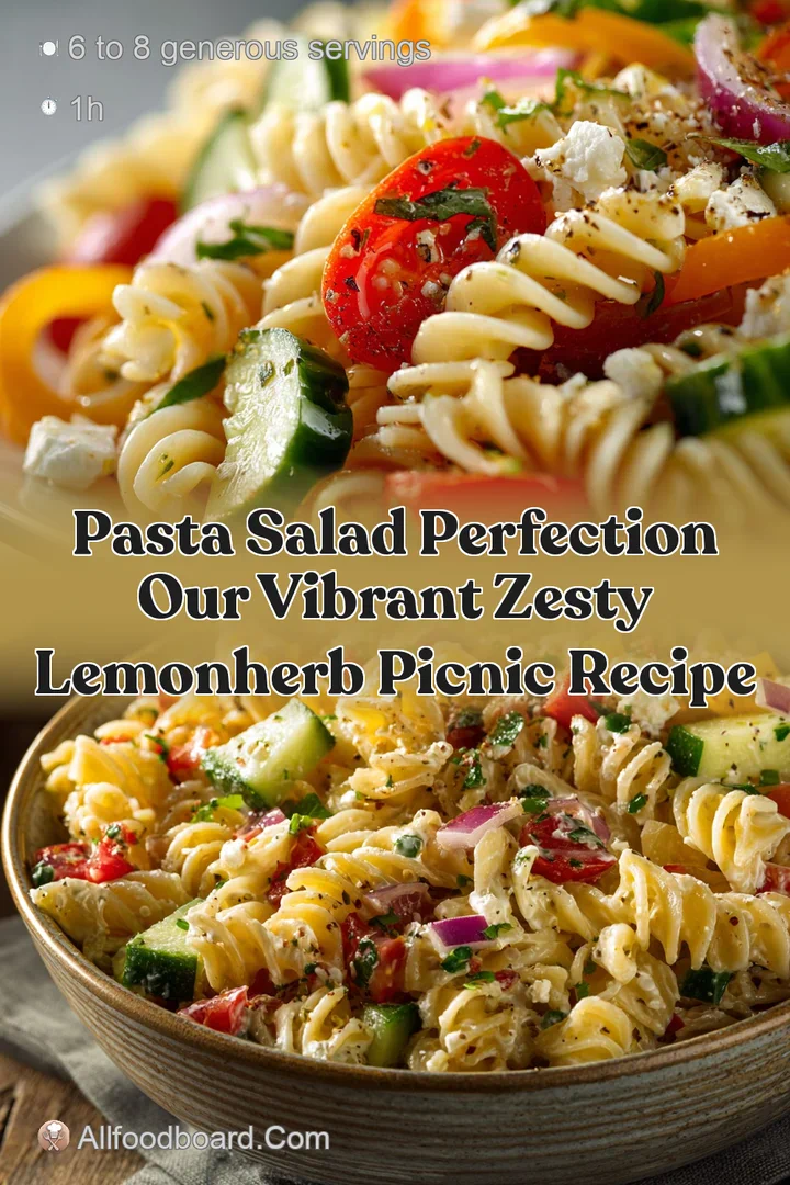 Pasta Salad Perfection Our Vibrant Zesty LemonHerb Picnic Recipe