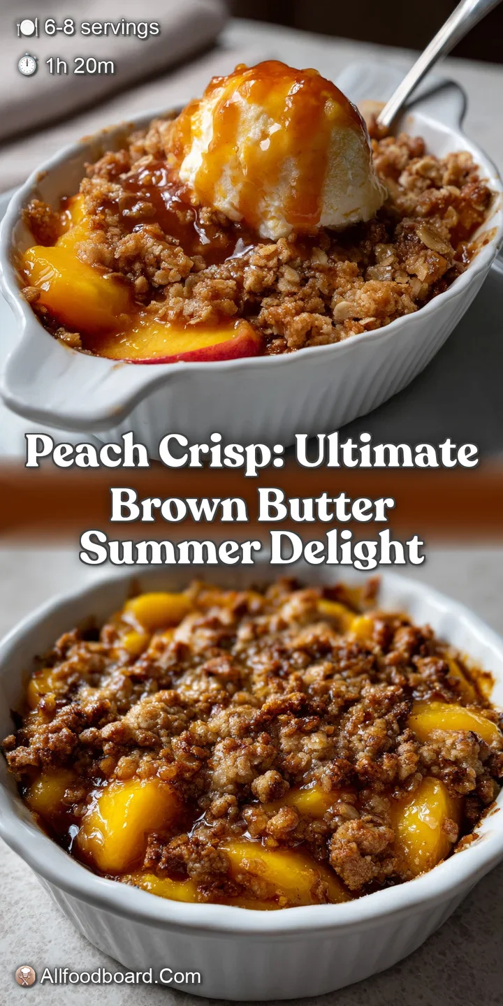 Peach Crisp: Ultimate Brown Butter Summer Delight