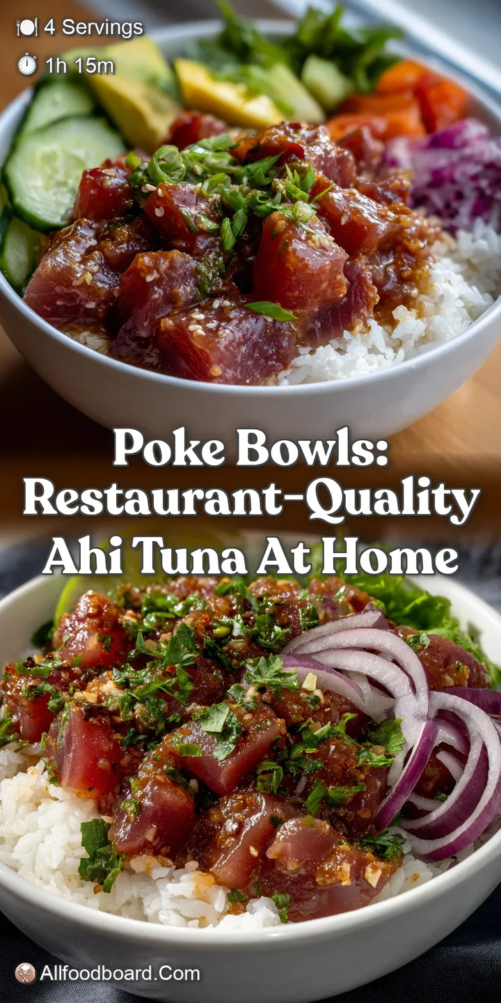 Poke Bowls: Restaurant-Quality Ahi Tuna at Home