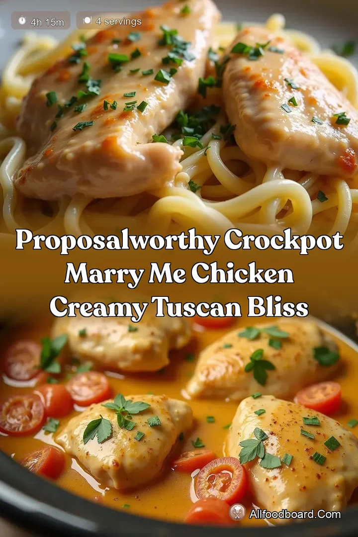 ProposalWorthy Crockpot Marry Me Chicken Creamy Tuscan Bliss