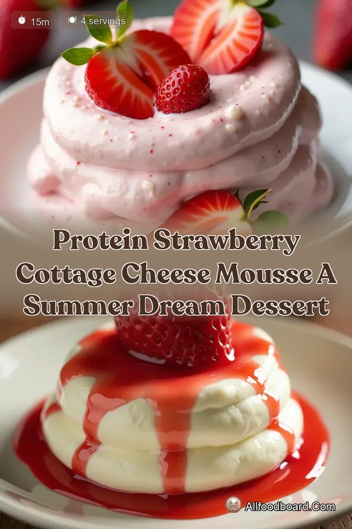 Protein Strawberry Cottage Cheese Mousse A Summer Dream Dessert