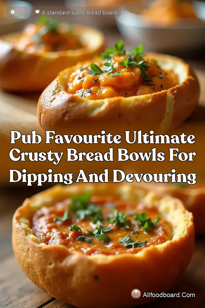 Pub Favourite Ultimate Crusty Bread Bowls for Dipping and Devouring