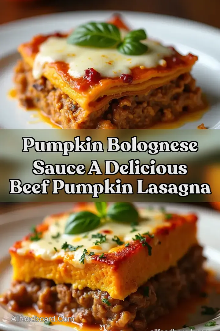 Pumpkin Bolognese Sauce A Delicious Beef Pumpkin Lasagna