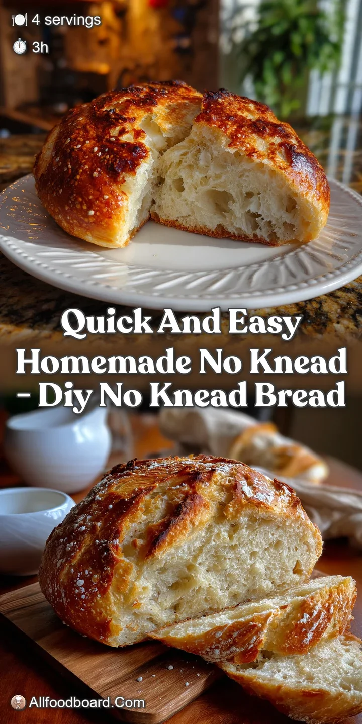 Quick and Easy Homemade No Knead - Diy No Knead Bread