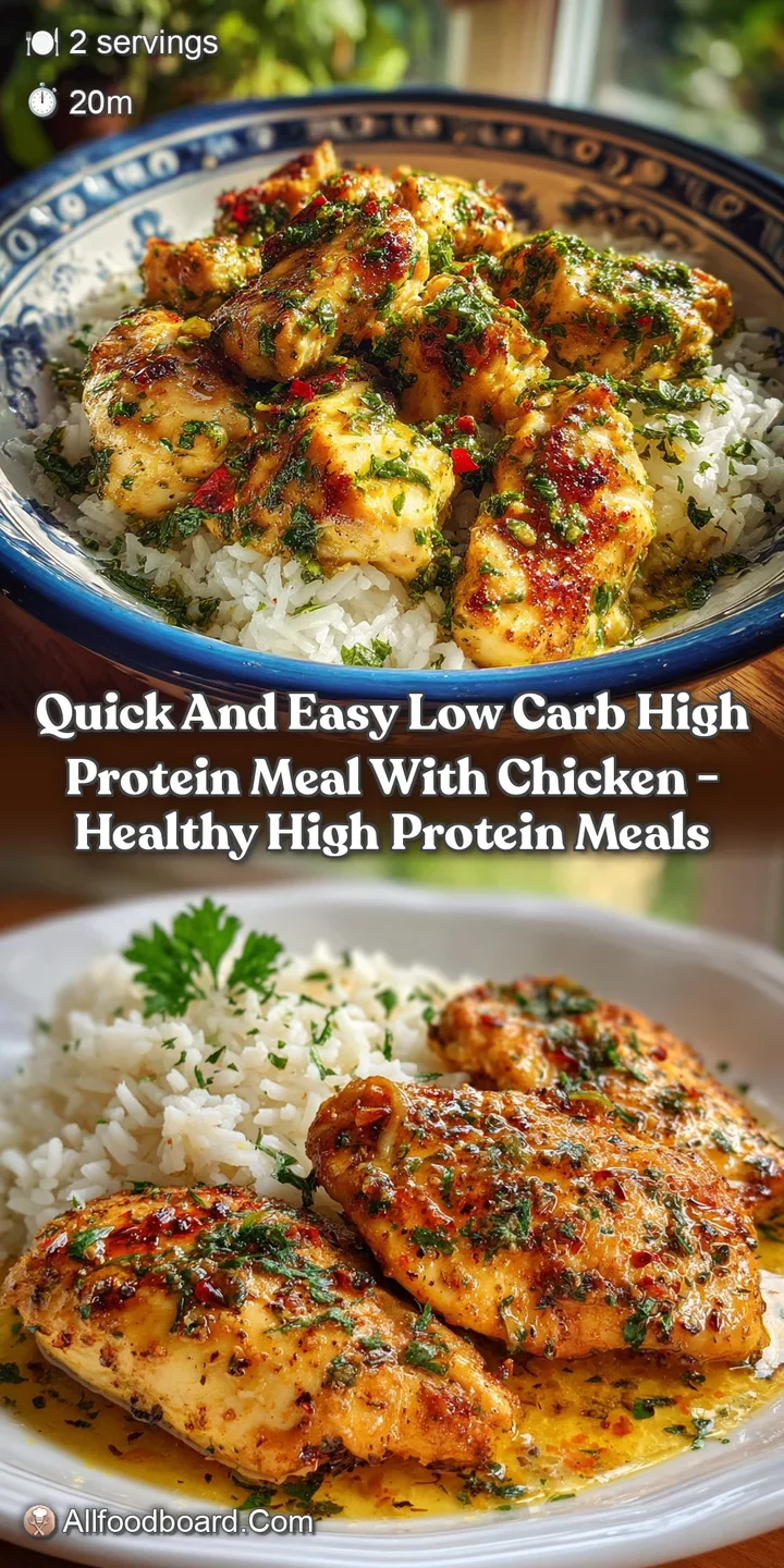 Close-up of juicy, seared chicken glistening with oil. The bright colors of the peppers and onions create an appealing and...