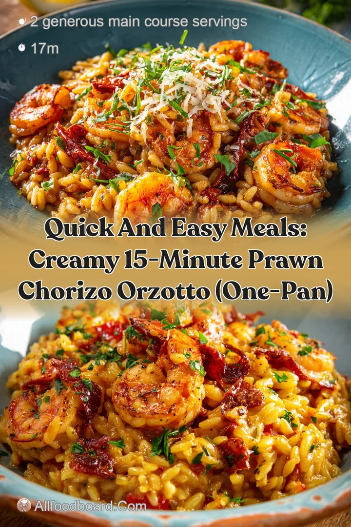 Quick and Easy Meals: Creamy 15-Minute Prawn Chorizo Orzotto (One-Pan)