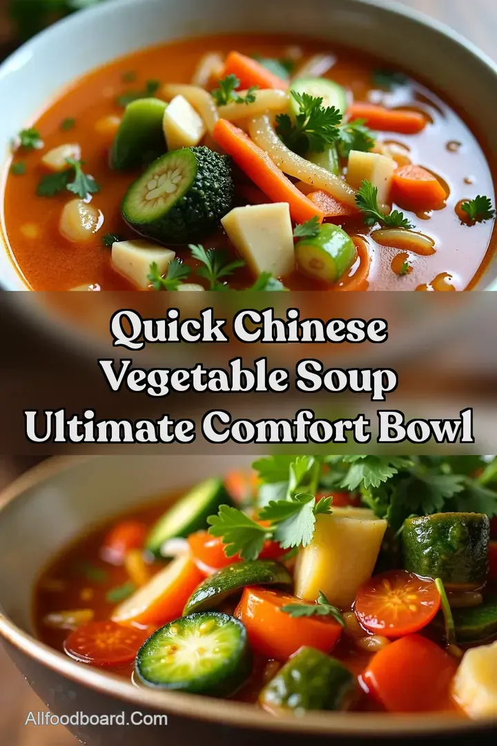 Quick Chinese Vegetable Soup Ultimate Comfort Bowl : PIN FOR LATER Quick Chinese Vegetable Soup Ultimate Comfort Bowl