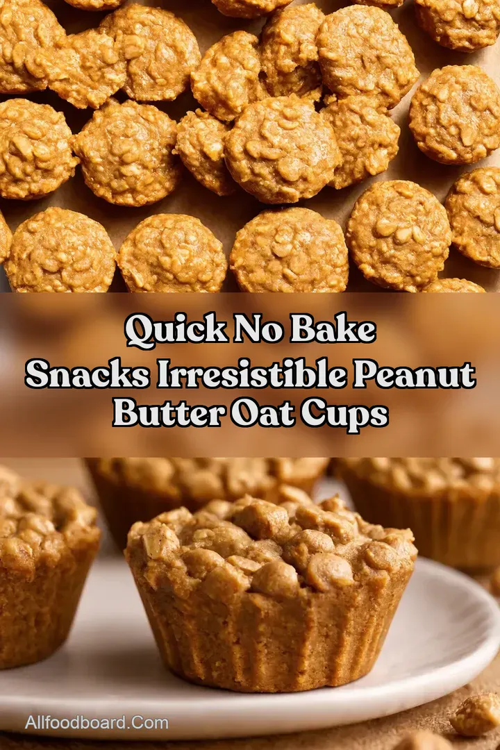 Quick No Bake Snacks Irresistible Peanut Butter Oat Cups