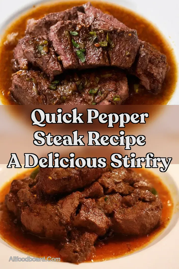 Quick Pepper Steak Recipe A Delicious Stirfry : PIN FOR LATER Quick Pepper Steak Recipe A Delicious Stirfry
