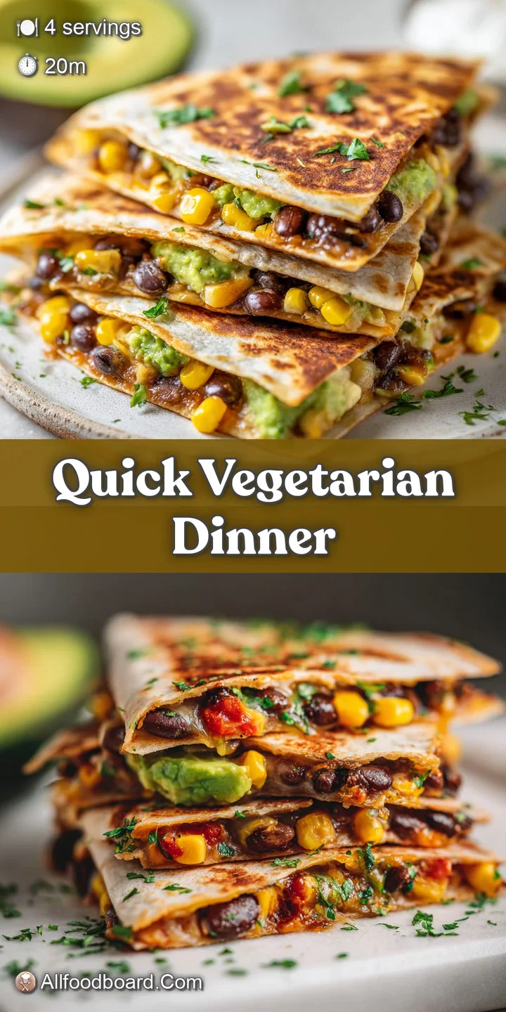 Close-up of a black bean quesadilla, oozing with melted cheese. Diced avocado adds a fresh, creamy element. Warm and invit...