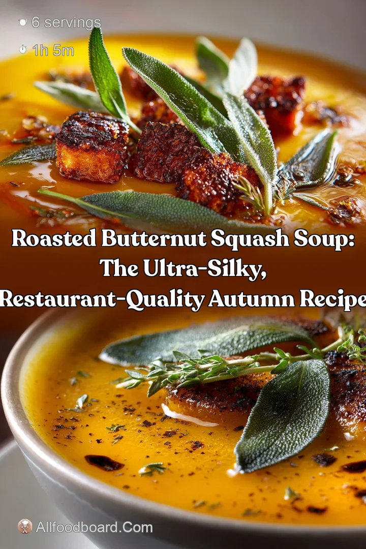 Roasted Butternut Squash Soup: The Ultra-Silky Restaurant-Quality Autumn Recipe