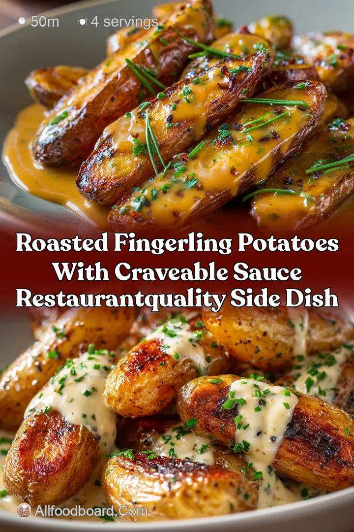 Roasted Fingerling Potatoes with Craveable Sauce RestaurantQuality Side Dish