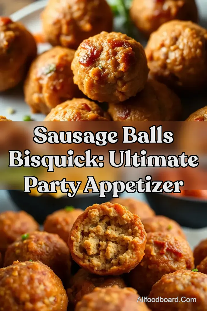Sausage Balls Bisquick: Ultimate Party Appetizer : PIN FOR LATER Sausage Balls Bisquick: Ultimate Party Appetizer