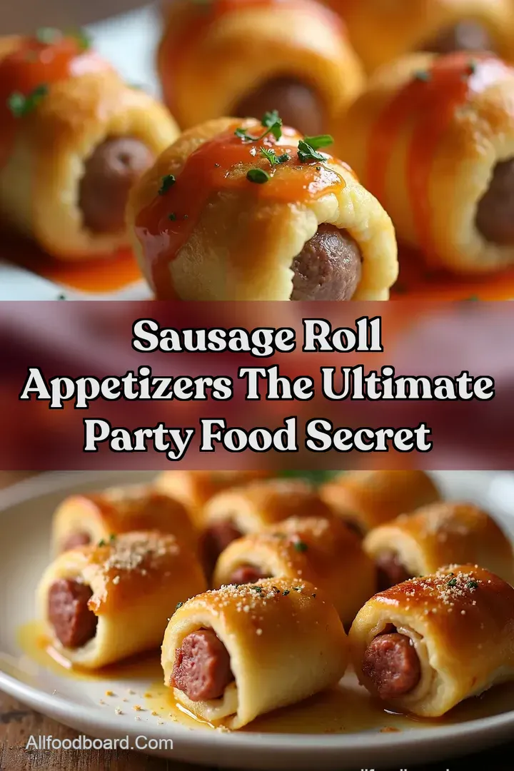 Sausage Roll Appetizers The Ultimate Party Food Secret