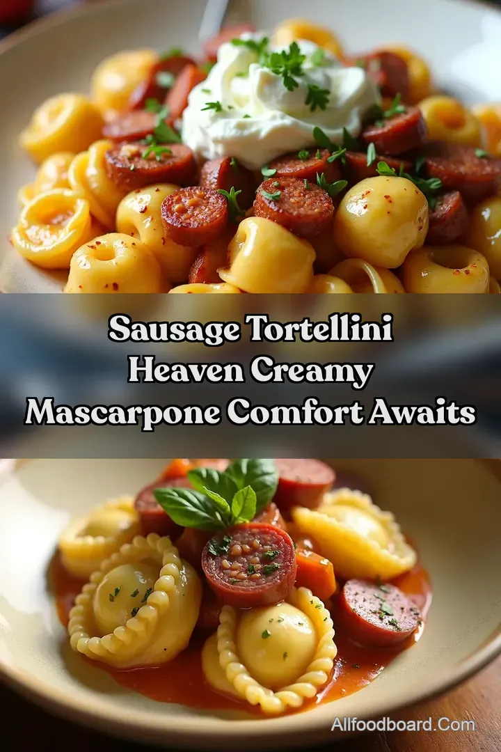 Sausage Tortellini Heaven Creamy Mascarpone Comfort Awaits