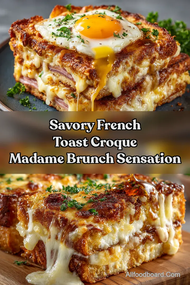 Savory French Toast Croque Madame Brunch Sensation