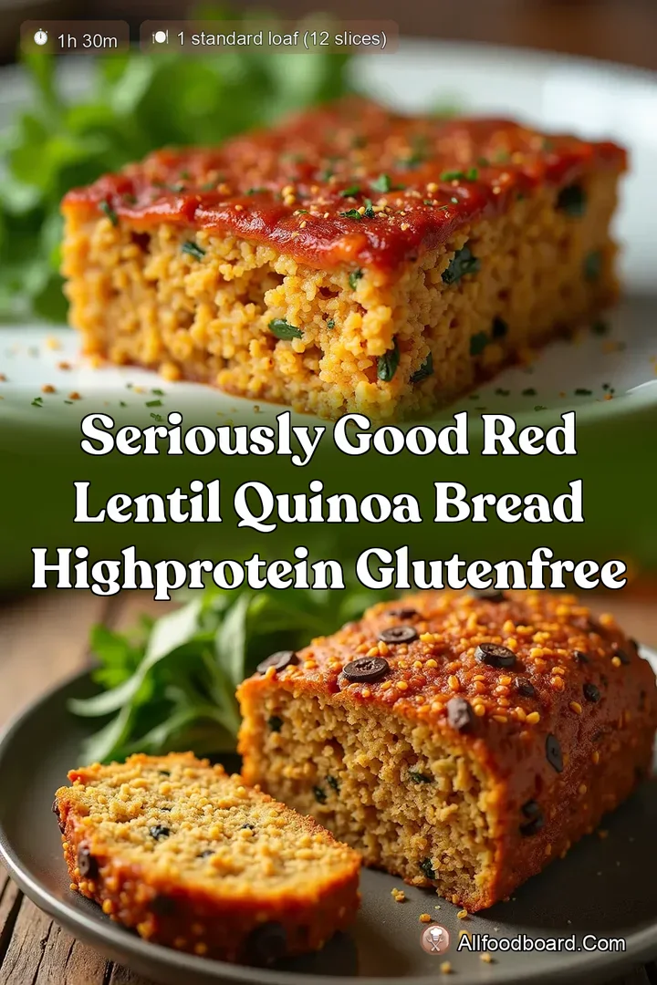 Seriously Good Red Lentil Quinoa Bread HighProtein GlutenFree